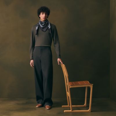 ブルー - メンズ シルクマフラー＆カシミヤストール | Hermès